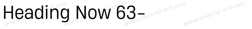 Heading Now 63字体转换
